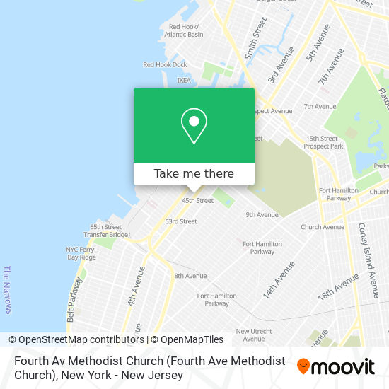 Fourth Av Methodist Church map