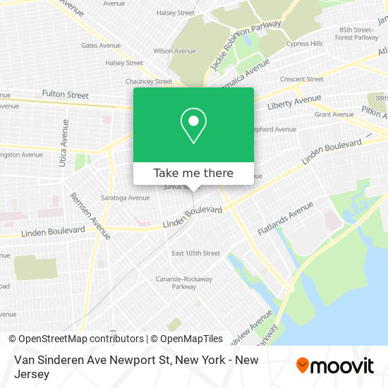 Mapa de Van Sinderen Ave Newport St