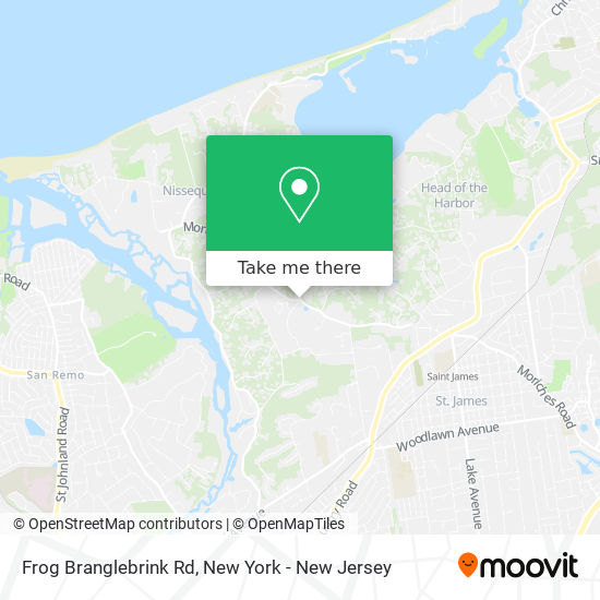 Frog Branglebrink Rd map