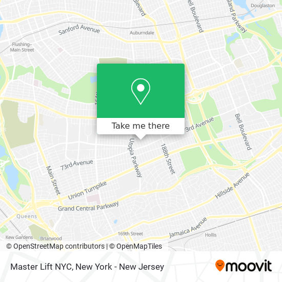 Master Lift NYC map