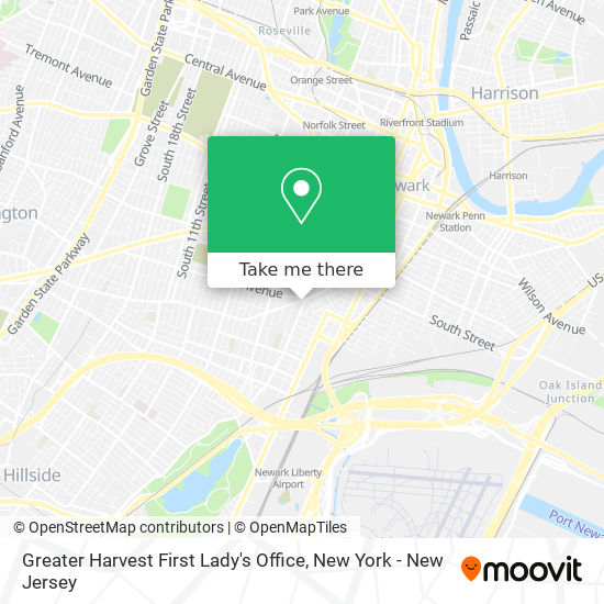 Greater Harvest First Lady's Office map