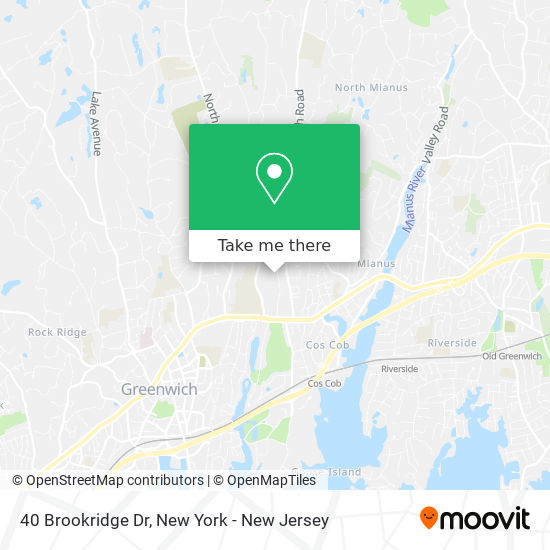 Mapa de 40 Brookridge Dr