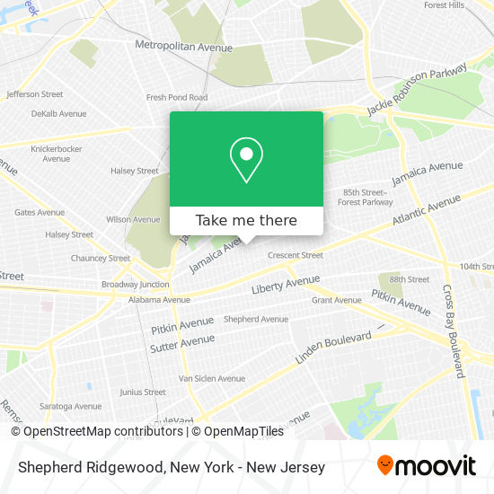 Shepherd Ridgewood map