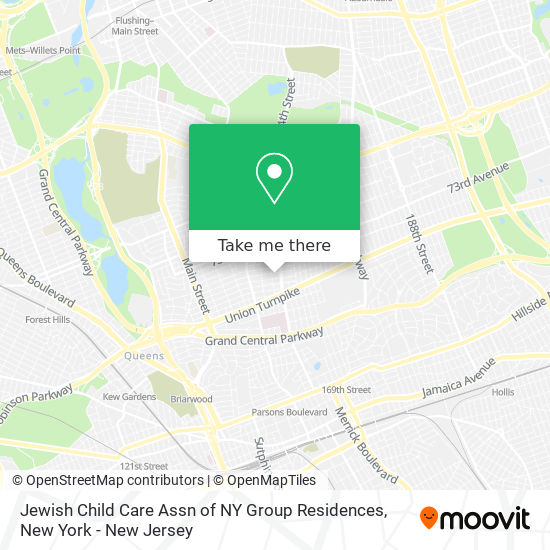 Mapa de Jewish Child Care Assn of NY Group Residences