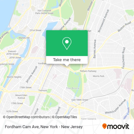 Fordham Cam Ave map