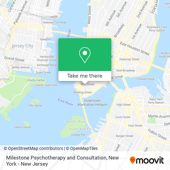 Milestone Psychotherapy and Consultation map