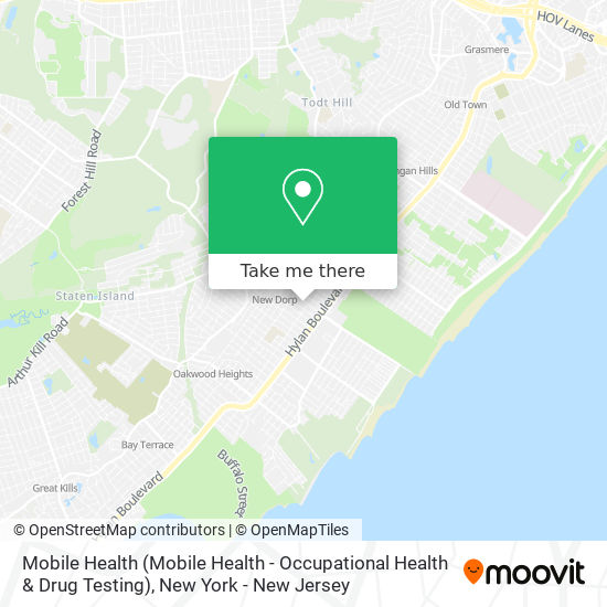 Mapa de Mobile Health (Mobile Health - Occupational Health & Drug Testing)