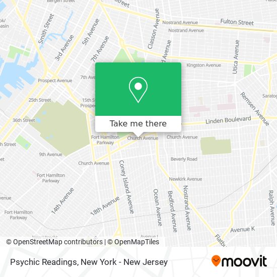 Psychic Readings map