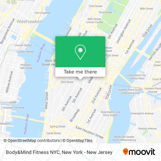 Body&Mind Fitness NYC map