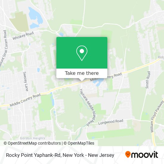 Mapa de Rocky Point Yaphank-Rd