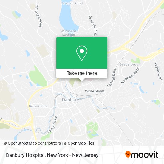 Danbury Hospital map