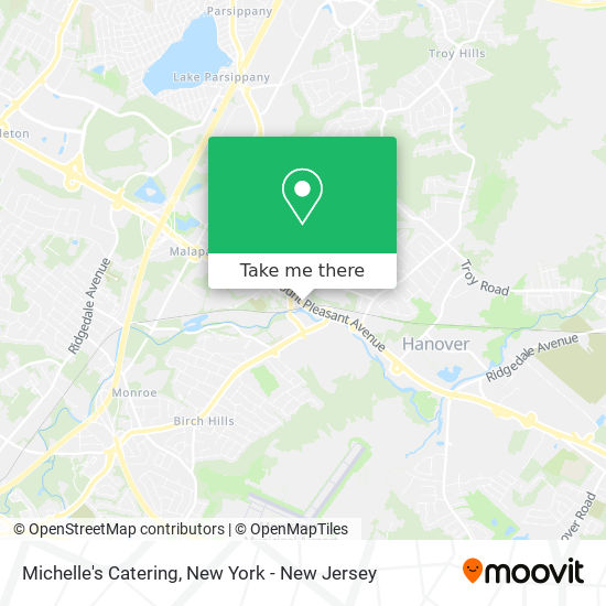 Michelle's Catering map