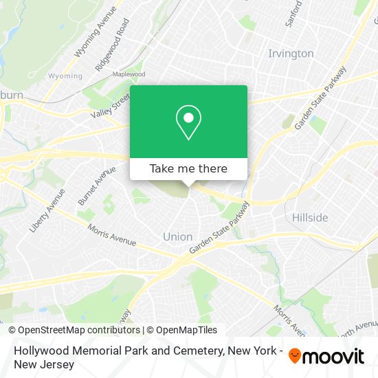 Hollywood Memorial Park and Cemetery map