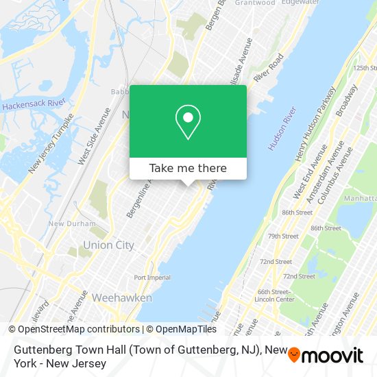 Mapa de Guttenberg Town Hall (Town of Guttenberg, NJ)