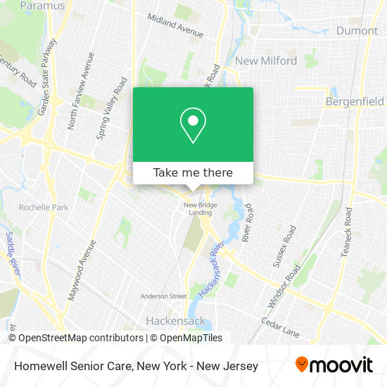 Mapa de Homewell Senior Care