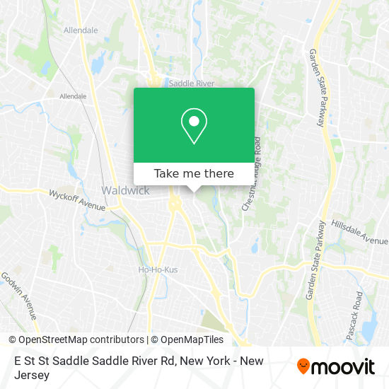 E St St Saddle Saddle River Rd map