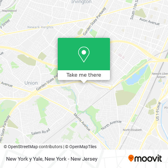 Mapa de New York y Yale