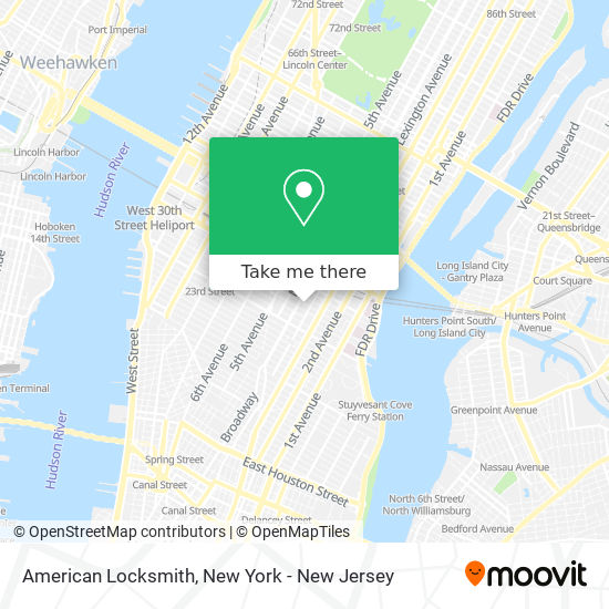 American Locksmith map