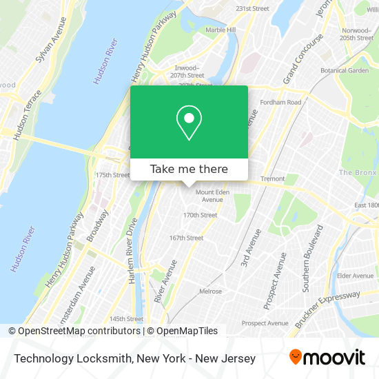 Mapa de Technology Locksmith