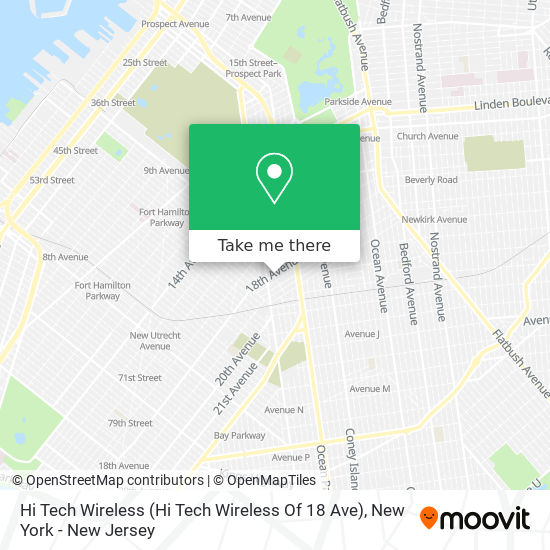 Mapa de Hi Tech Wireless (Hi Tech Wireless Of 18 Ave)