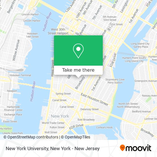 Mapa de New York University
