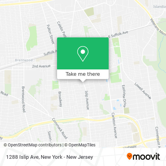 Mapa de 1288 Islip Ave