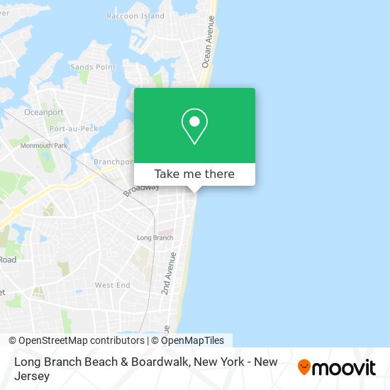 Long Branch Beach & Boardwalk map