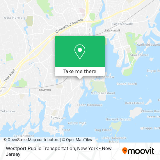 Mapa de Westport Public Transportation