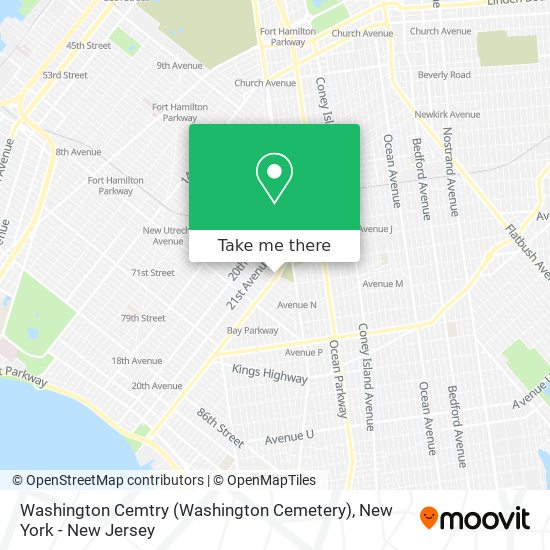 Mapa de Washington Cemtry (Washington Cemetery)