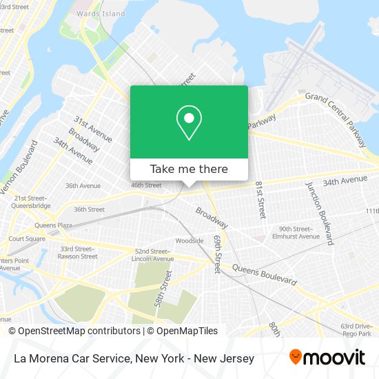 La Morena Car Service map