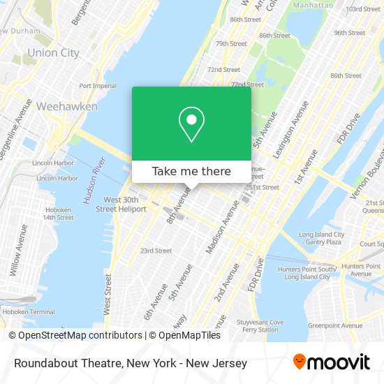 Roundabout Theatre map