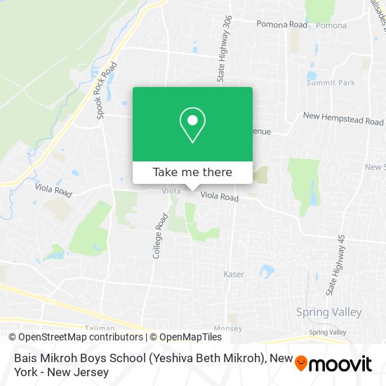 Mapa de Bais Mikroh Boys School (Yeshiva Beth Mikroh)