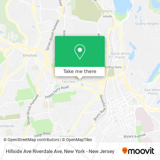 Mapa de Hillside Ave Riverdale Ave