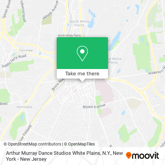 Arthur Murray Dance Studios White Plains, N.Y. map