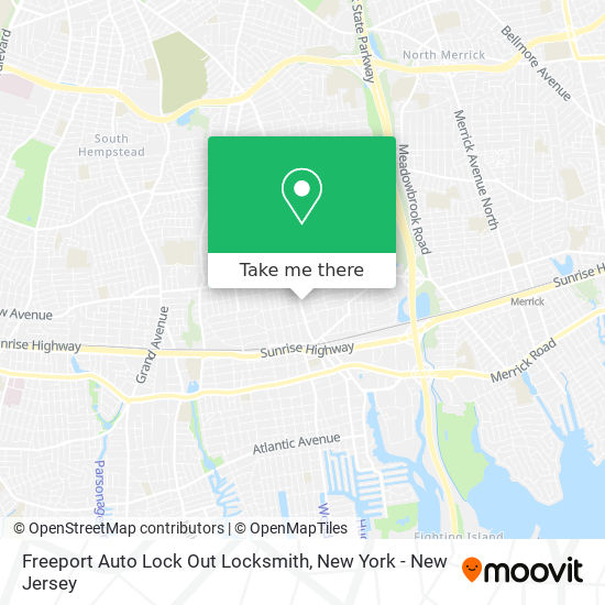 Mapa de Freeport Auto Lock Out Locksmith