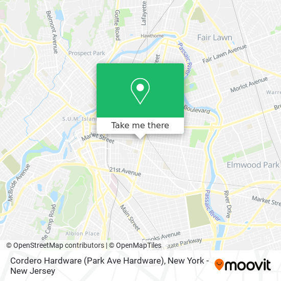 Cordero Hardware (Park Ave Hardware) map