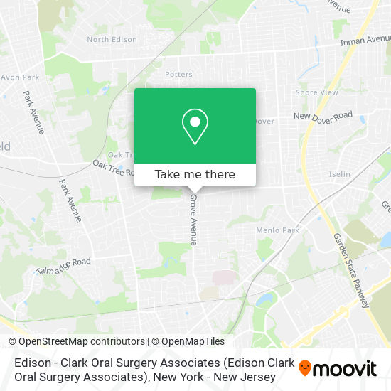 Edison - Clark Oral Surgery Associates map