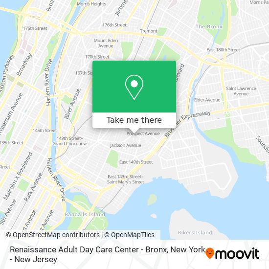 Renaissance Adult Day Care Center - Bronx map