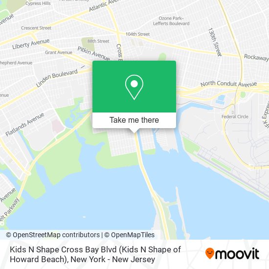 Mapa de Kids N Shape Cross Bay Blvd (Kids N Shape of Howard Beach)