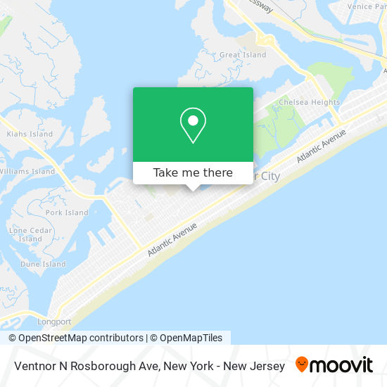Mapa de Ventnor N Rosborough Ave