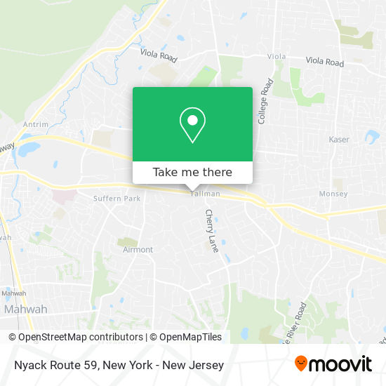 Mapa de Nyack Route 59