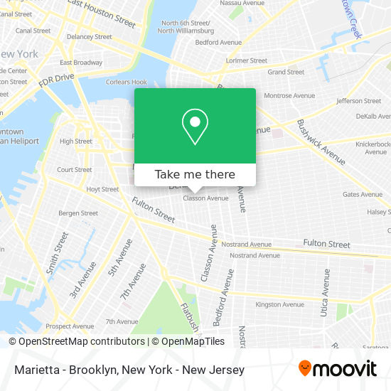 Marietta - Brooklyn map