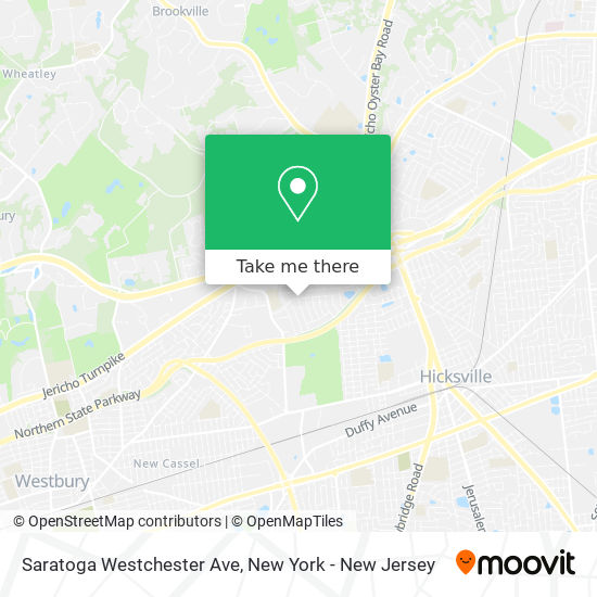 Mapa de Saratoga Westchester Ave