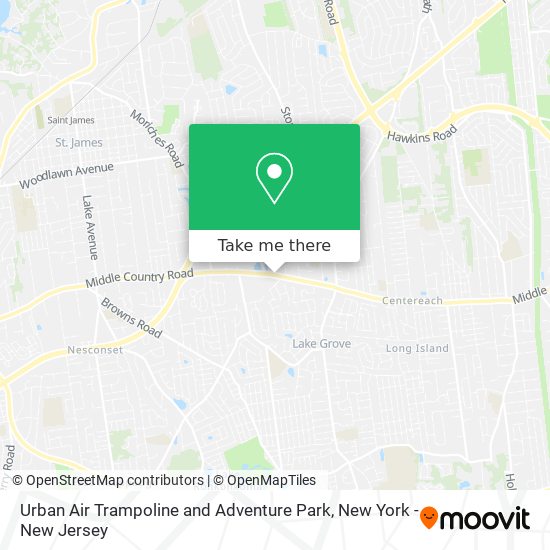 Urban Air Trampoline and Adventure Park map