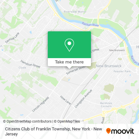 Citizens Club of Franklin Township map