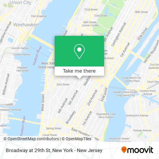 Mapa de Broadway at 29th St