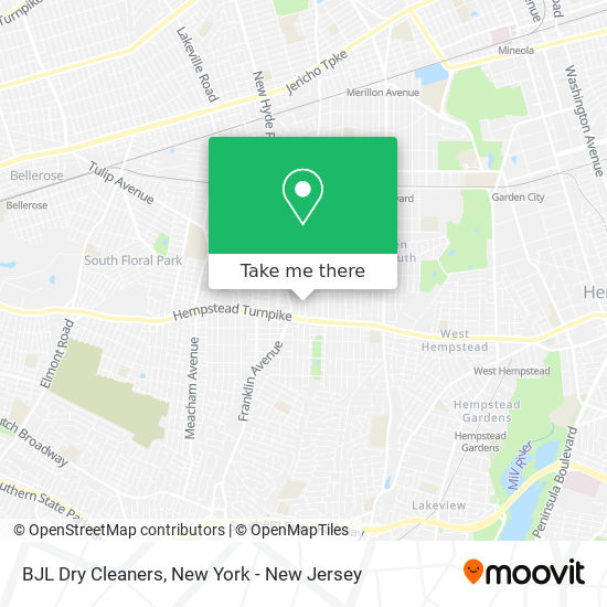 Mapa de BJL Dry Cleaners