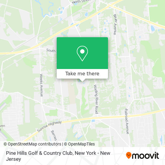 Pine Hills Golf & Country Club map