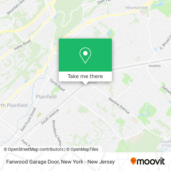 Fanwood Garage Door map