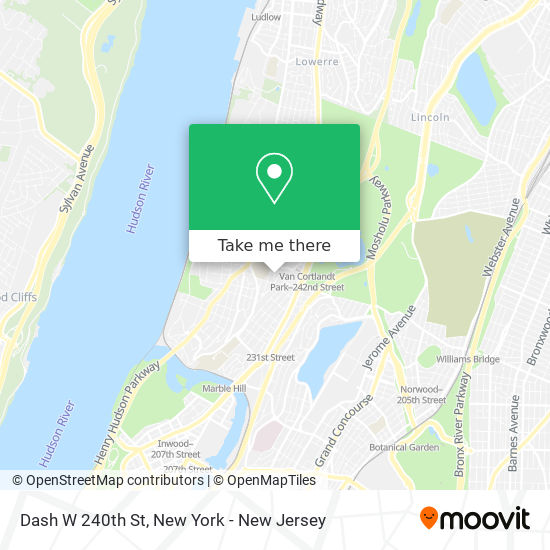 Mapa de Dash W 240th St